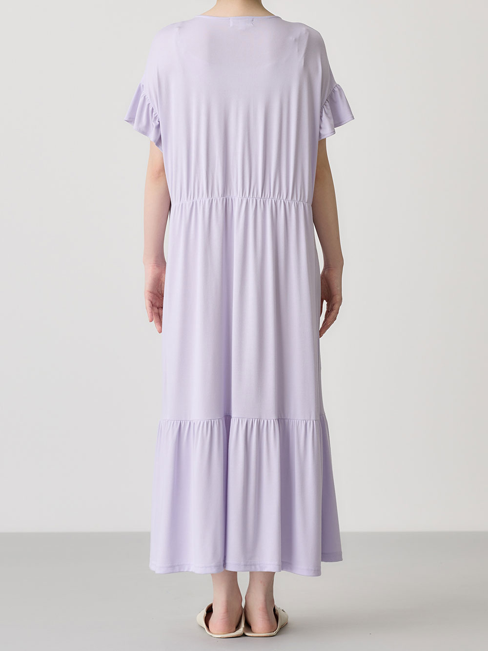 マタニティ パジャマ・ルームウェア|接触冷感天竺フリル袖ネグリジェ　マタニティ・授乳パジャマ　【出産後も長く使える】Rosemadame（ローズマダム）