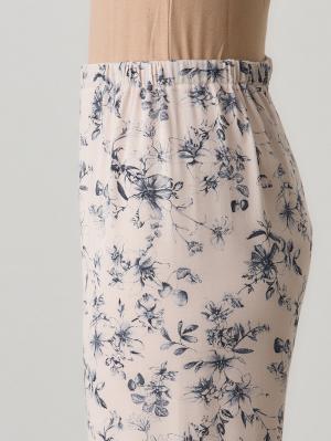 マタニティ パジャマ・ルームウェア|接触冷感天竺レトロ花柄フリル袖パジャマ　マタニティ・授乳パジャマ　【出産後も長く使える】Rosemadame（ローズマダム）