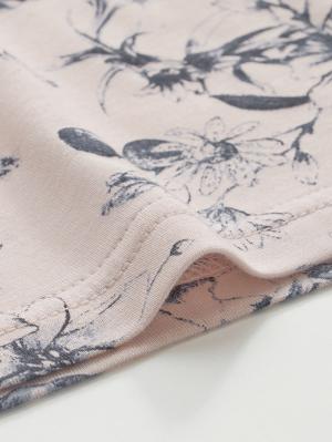 マタニティ パジャマ・ルームウェア|接触冷感天竺レトロ花柄フリル袖パジャマ　マタニティ・授乳パジャマ　【出産後も長く使える】Rosemadame（ローズマダム）