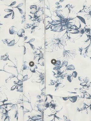 マタニティ パジャマ・ルームウェア|接触冷感天竺レトロ花柄ショルダーリボンネグリジェ　マタニティ・授乳パジャマ　【出産後も長く使える】Rosemadame（ローズマダム）