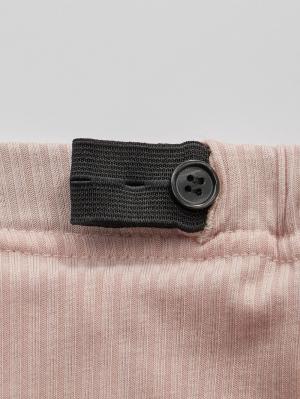 マタニティ パジャマ・ルームウェア|テレコバイカラー使いルームウェア　マタニティ・授乳パジャマ　【出産後も長く使える】