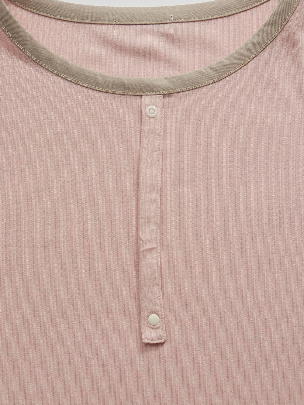 マタニティ パジャマ・ルームウェア|テレコバイカラー使いルームウェア　マタニティ・授乳パジャマ　【出産後も長く使える】