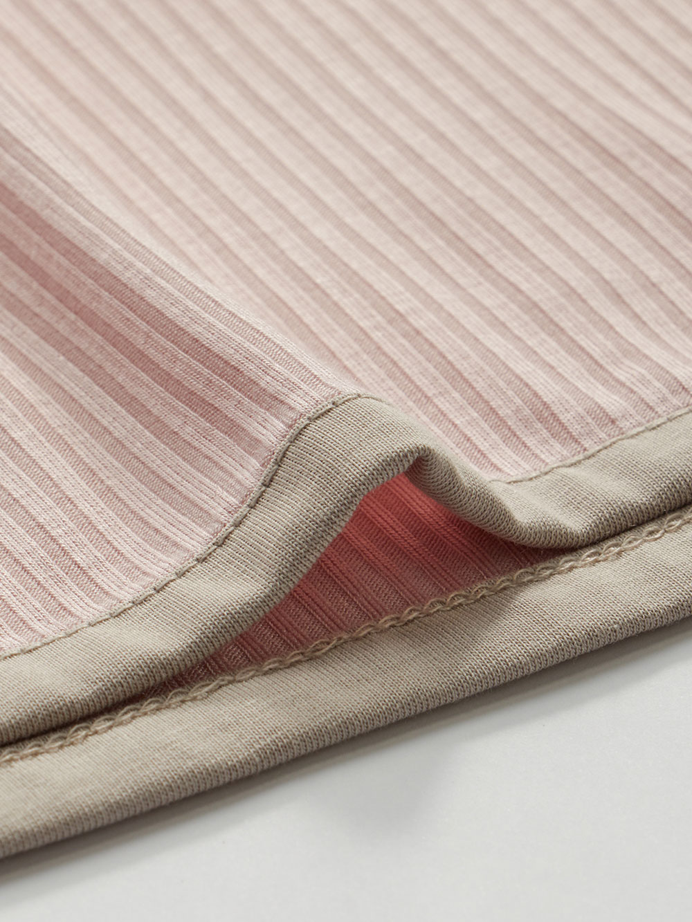 マタニティ パジャマ・ルームウェア|テレコバイカラー使いルームウェア　マタニティ・授乳パジャマ　【出産後も長く使える】