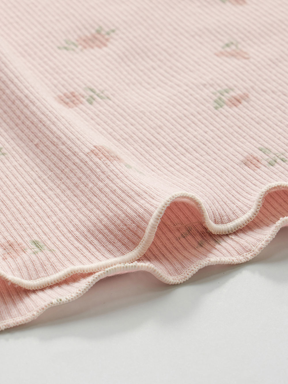 マタニティ パジャマ・ルームウェア|テレコ小花柄プリントティアードネグリジェ  マタニティ・授乳パジャマ 【出産後も長く使える】