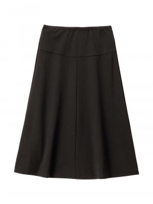 マタニティ スカート|らくちんカットジョーゼットフレアスカート マタニティ・産後【出産後も長く使える】fairy(フェアリー)|ブラック