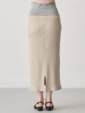 マタニティ スカート|らくちん綿混ナロースカート　マタニティ・産後【出産後も長く使える】fairy（フェアリー）