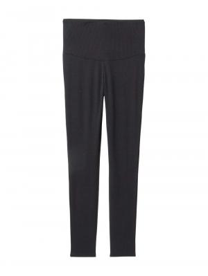 マタニティ パンツ|冷感リブらくちんレギンス　マタニティ・産後【出産後も長く使える】fairy（フェアリー）|ブラック