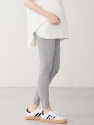 冷感リブらくちんレギンス　マタニティ・産後【出産後も長く使える】fairy（フェアリー）10538