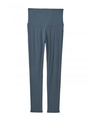 マタニティ パンツ|冷感リブらくちんレギンス　マタニティ・産後【出産後も長く使える】fairy（フェアリー）|ネイビー