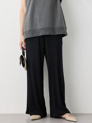 冷感リブらくちんワイドパンツ　マタニティ・産後【出産後も長く使える】fairy（フェアリー）10539