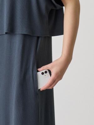 マタニティ ワンピース|【セット】冷感リブ　キャミワンピ＆クロップドトップス　マタニティ・授乳服【出産後も長く使える】fairy（フェアリー）