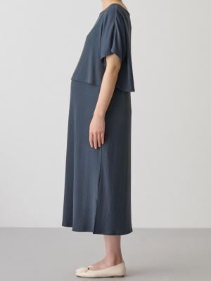 マタニティ ワンピース|【セット】冷感リブ　キャミワンピ＆クロップドトップス　マタニティ・授乳服【出産後も長く使える】fairy（フェアリー）