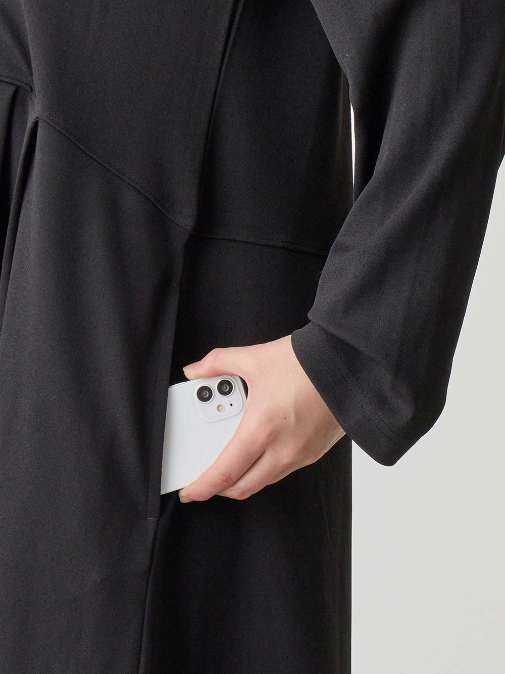 マタニティ ワンピース|カットジョーゼットダブルボタンワンピース　マタニティ・授乳服【出産後も長く使える】fairy（フェアリー）