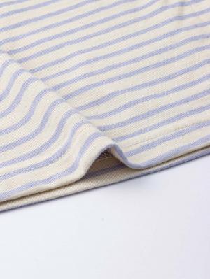 マタニティ パジャマ・ルームウェア|綿混ボーダー柄ロングワンピースパジャマ　マタニティ・授乳パジャマ【出産後も長く使える】fairy（フェアリー）