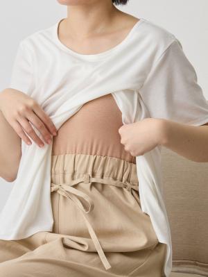 マタニティ ワンピース|ママの声から生まれたジャンパースカート+授乳トップスセット マタニティ・授乳服【出産後も長く使える】fairy(フェアリー)
