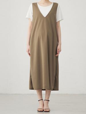 マタニティ ワンピース|ママの声から生まれたジャンパースカート+授乳トップスセット マタニティ・授乳服【出産後も長く使える】fairy(フェアリー)