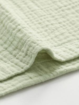 マタニティ パジャマ・ルームウェア|綿100%ポコポコガーゼ半袖ギャザーワンピースネグリジェ マタニティ・授乳パジャマ【出産後も長く使える】fairy(フェアリー)