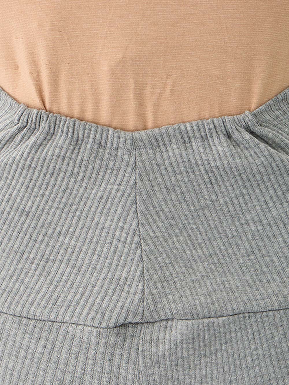 マタニティ パンツ|【選べる2丈】締め付けない綿混リブストレートレギンス【産後まで長く使える】