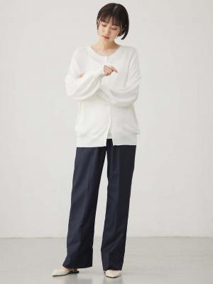 マタニティ トップス|【UVカット遮蔽率90％以上】【抗菌】【接触冷感】前後２WAYカーディガン　マタニティ・授乳服【出産後も長く使える】|オフ