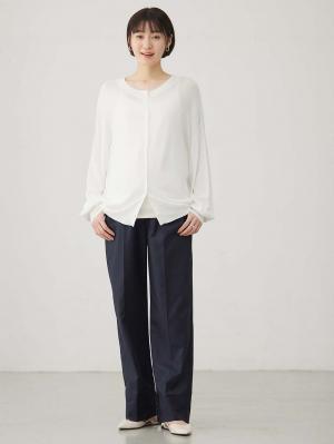 マタニティ トップス|【UVカット遮蔽率90％以上】【抗菌】【接触冷感】前後２WAYカーディガン　マタニティ・授乳服【出産後も長く使える】|オフ