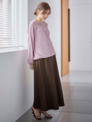 マタニティ トップス|【UVカット遮蔽率90％以上】【抗菌】【接触冷感】前後２WAYカーディガン　マタニティ・授乳服【出産後も長く使える】|グレイッシュピンク