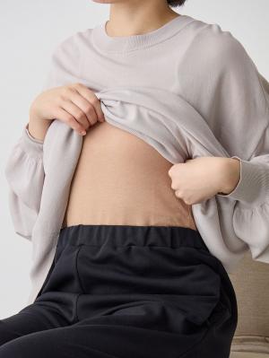 マタニティ トップス|【UVカット遮蔽率90％以上】【抗菌】【接触冷感】前後２WAYカーディガン　マタニティ・授乳服【出産後も長く使える】