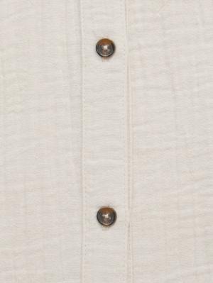 マタニティ パジャマ・ルームウェア|ぷくぷくWガーゼシャツワンピースネグリジェ マタニティ・授乳パジャマ【出産後も長く着られる】