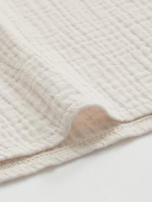 マタニティ パジャマ・ルームウェア|ぷくぷくWガーゼシャツワンピースネグリジェ マタニティ・授乳パジャマ【出産後も長く着られる】