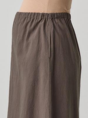 マタニティ ワンピース|【セット】リネンライクフレンチスリーブトップス&セミフレアスカートセットアップ マタニティ・授乳服【出産後も長く着られる】