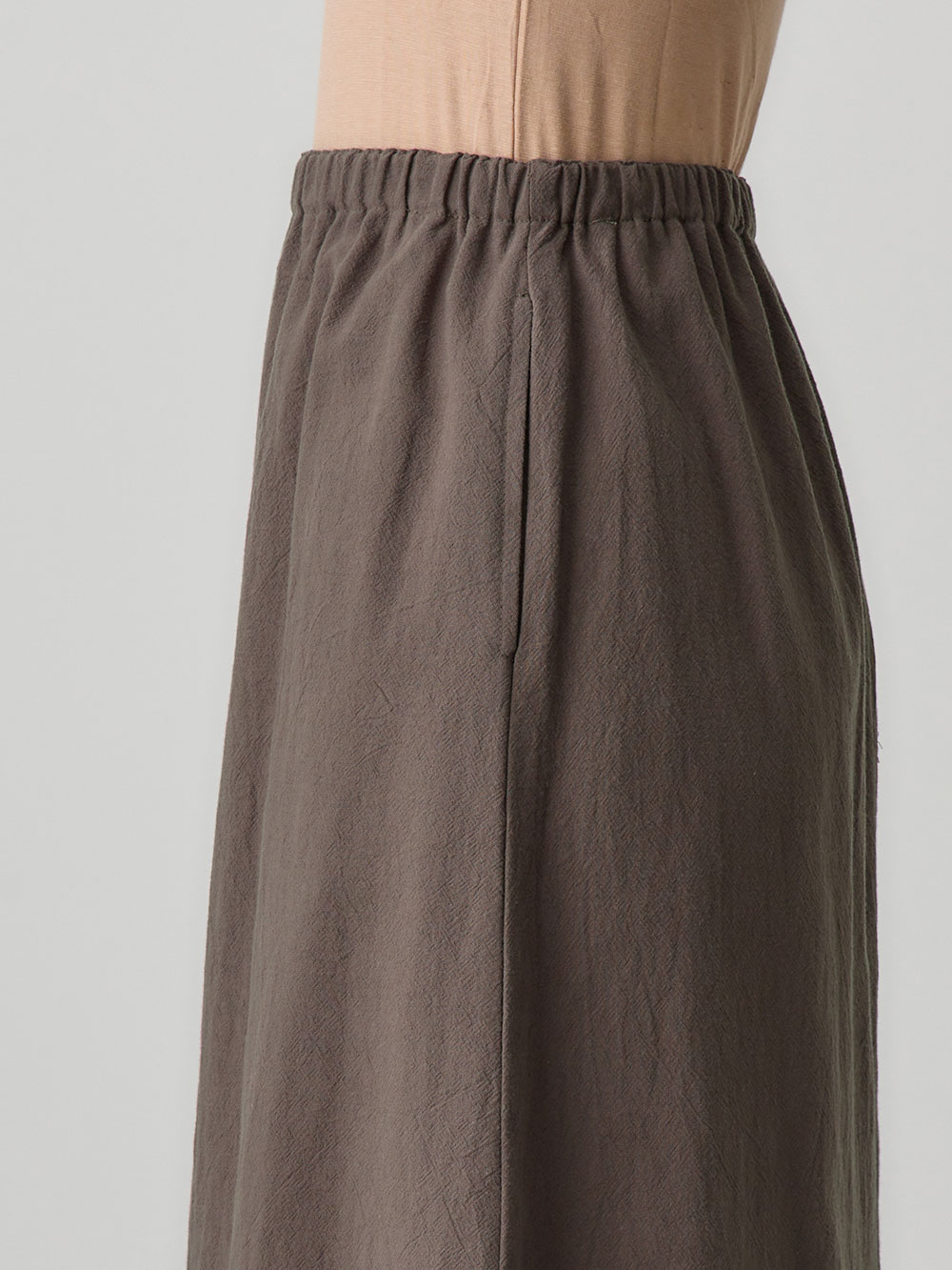 マタニティ ワンピース|【セット】リネンライクフレンチスリーブトップス&セミフレアスカートセットアップ マタニティ・授乳服【出産後も長く着られる】