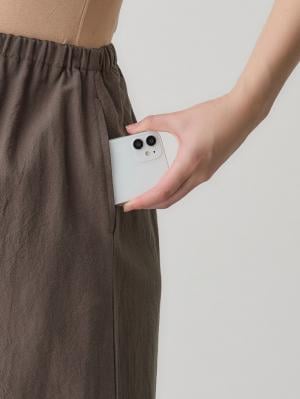 マタニティ ワンピース|【セット】リネンライクフレンチスリーブトップス&セミフレアスカートセットアップ マタニティ・授乳服【出産後も長く着られる】