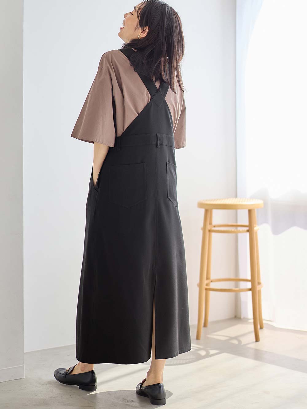 Aラインジャンパースカート(Wアジャスター付) マタニティ・授乳服【出産後も長く着られる】 | マタニティ ワンピース(品番:10556) |マタニティウェア・授乳服通販| エンジェリーベ 公式 Aラインジャンパースカート(Wアジャスター付) マタニティ・授乳服【出産後も長く着られる】 | マタニティ ワンピース(品番:10556) |マタニティウェア・授乳服通販| エンジェリーベ 公式