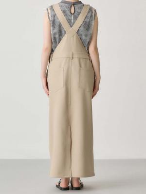 マタニティ ワンピース|Aラインジャンパースカート(Wアジャスター付)　マタニティ・授乳服【出産後も長く着られる】