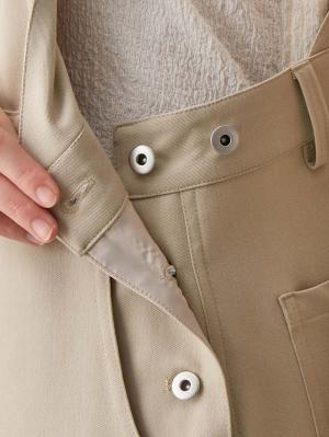 マタニティ ワンピース|Aラインジャンパースカート(Wアジャスター付)　マタニティ・授乳服【出産後も長く着られる】