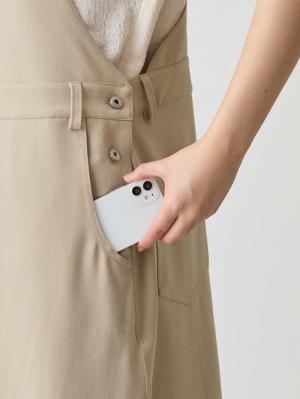 マタニティ ワンピース|Aラインジャンパースカート(Wアジャスター付)　マタニティ・授乳服【出産後も長く着られる】