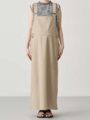 マタニティ ワンピース|Aラインジャンパースカート(Wアジャスター付)　マタニティ・授乳服【出産後も長く着られる】