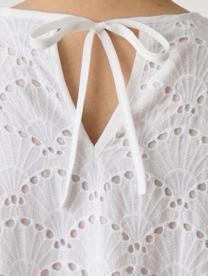 マタニティ ワンピース|カットワークレース半袖ワンピース マタニティ・授乳服【出産後も長く着られる】