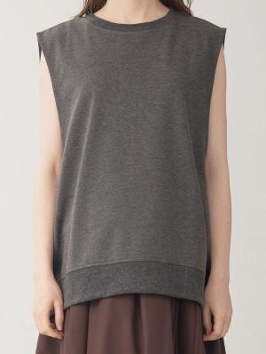 マタニティ トップス|綿混スウェット重ね着風フレンチスリーブトップス マタニティ・授乳服【出産後も長く着られる】