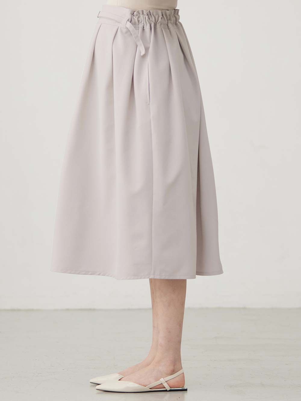 マタニティ スカート|タックフレアスカート　マタニティ・産後【出産後も長く着られる】