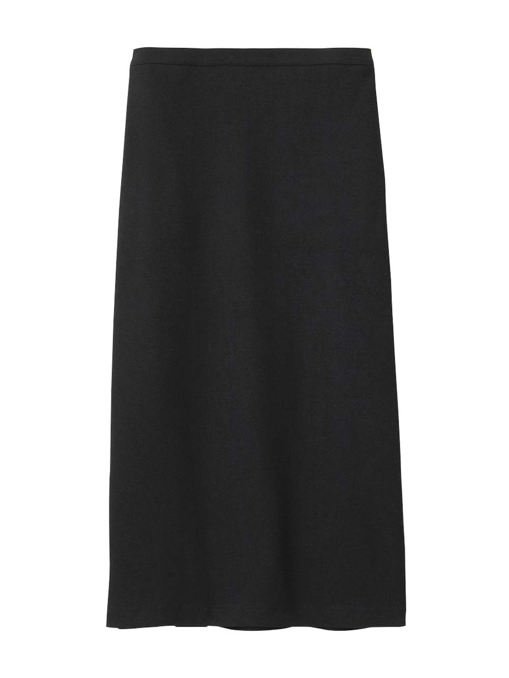 マタニティ スカート|綿混カットソーIラインマキシスカート　マタニティ・産後【出産後も長く着られる】|ブラック