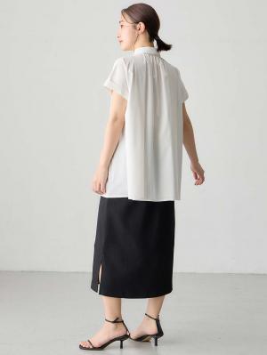 マタニティ スカート|綿混カットソーIラインマキシスカート　マタニティ・産後【出産後も長く着られる】|ブラック