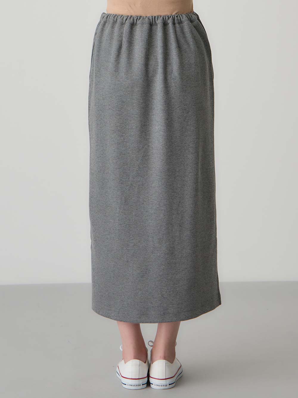 マタニティ スカート|綿混カットソーIラインマキシスカート　マタニティ・産後【出産後も長く着られる】