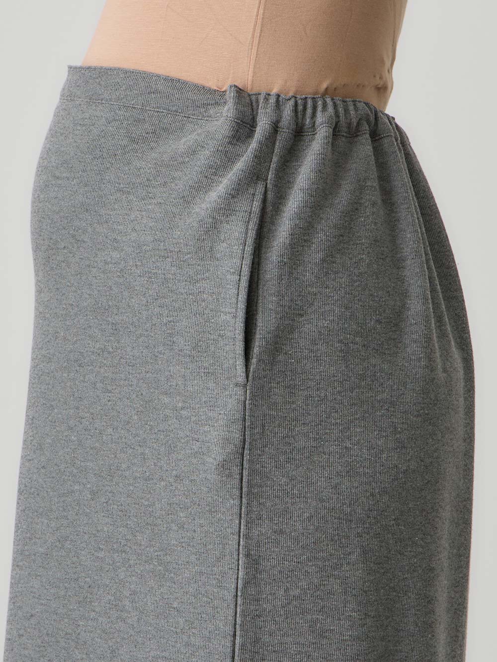 マタニティ スカート|綿混カットソーIラインマキシスカート　マタニティ・産後【出産後も長く着られる】