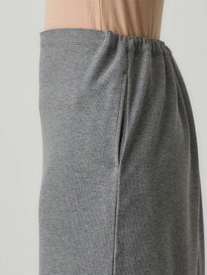 マタニティ スカート|綿混カットソーIラインマキシスカート　マタニティ・産後【出産後も長く着られる】