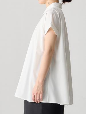 マタニティ トップス|襟付きタックブラウス マタニティ・授乳服【出産後も長く着られる】