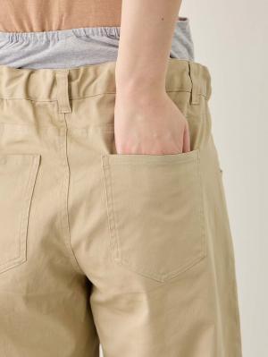 マタニティ パンツ|綿混ハイストレッチチノパンツ　マタニティ・産後【出産後も長く着られる】