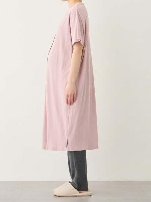 マタニティ パジャマ・ルームウェア|【助産院監修】【半袖・長袖】【ミドル丈】ハイストレッチリブ前開きパジャマ　マタニティ・授乳パジャマ【出産後も長く使える】