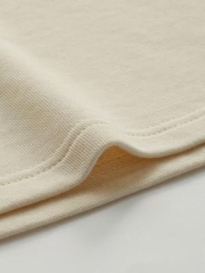 マタニティ ワンピース|綿混やわらかスウェット半袖フレアワンピース　マタニティ・授乳服【出産後も長く着られる】