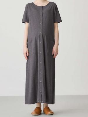 マタニティ パジャマ・ルームウェア|【防汚加工】【長袖・半袖】【２WAY】綿100％前開きネグリジェ　マタニティ・授乳パジャマ【産後も長く着れる】