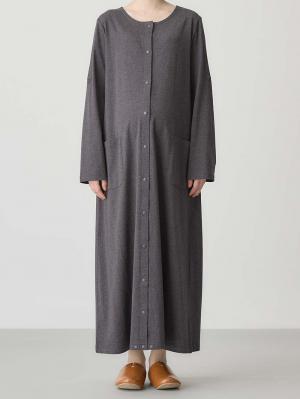 マタニティ パジャマ・ルームウェア|【防汚加工】【2WAY】綿100％前開き長袖ネグリジェ　マタニティ・授乳パジャマ【産後も長く着れる】